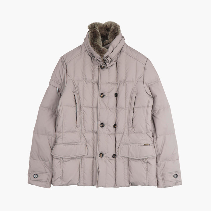 Giacca trapuntata beige Moorer
