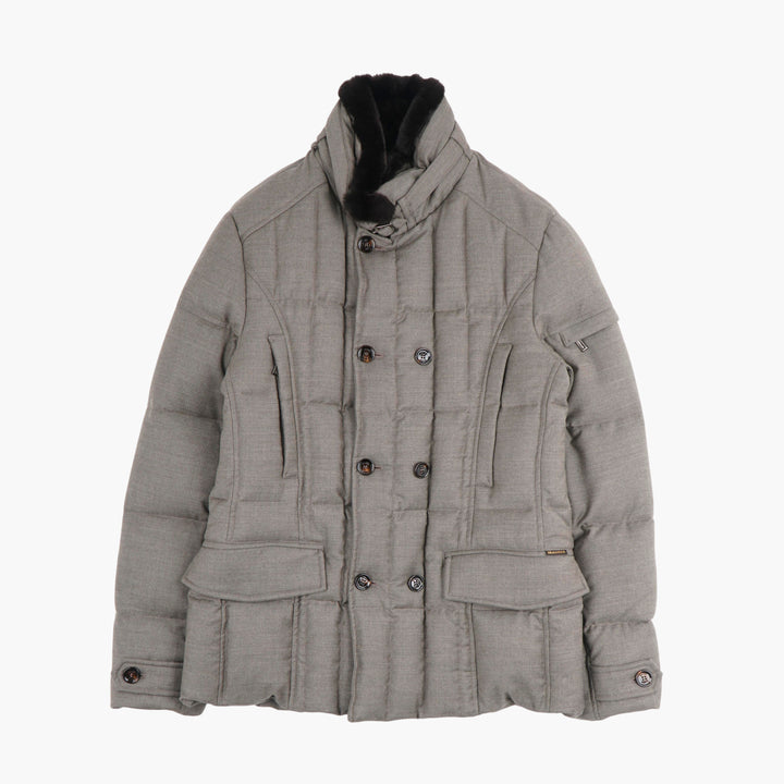 Giacca doppiopetto beige Moorer