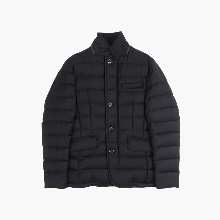 Giacca trapuntata in lana Moorer Nero