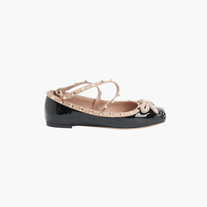 VALENTINO Ballerine in vernice nera