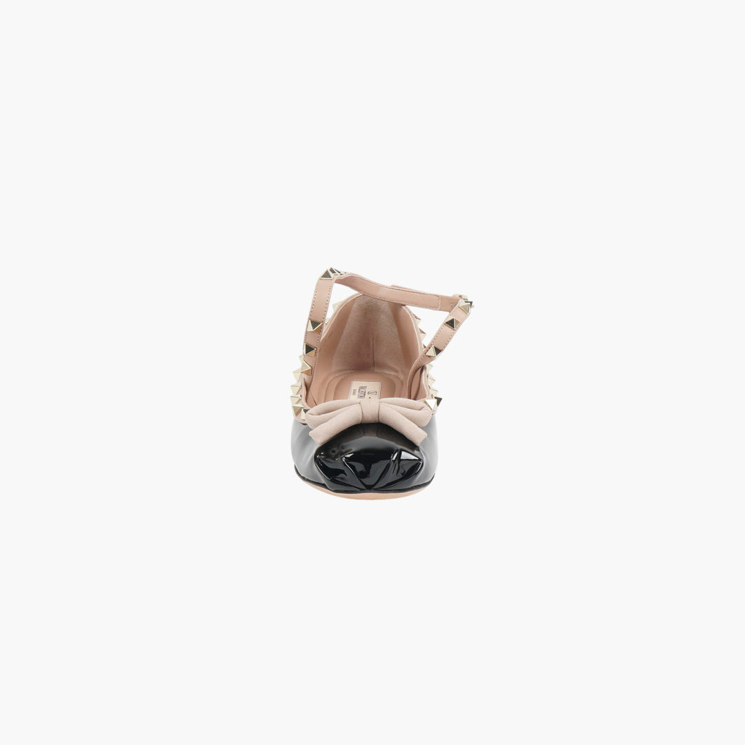 VALENTINO Ballerine in vernice nera