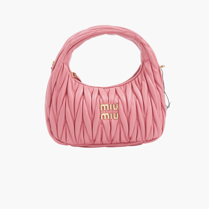 Borsa MIU MIU trapuntata rosa-oro
