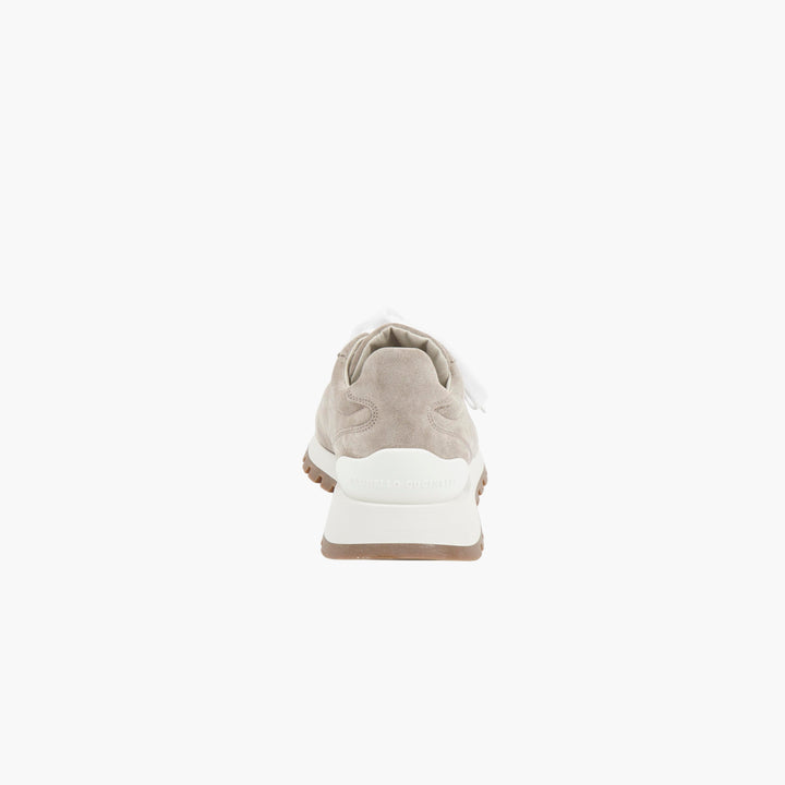 Brunello Cucinelli Beige Suede Sneakers