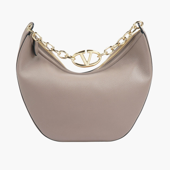 Borsa a mano in pelle Valentino Poudre-Oro