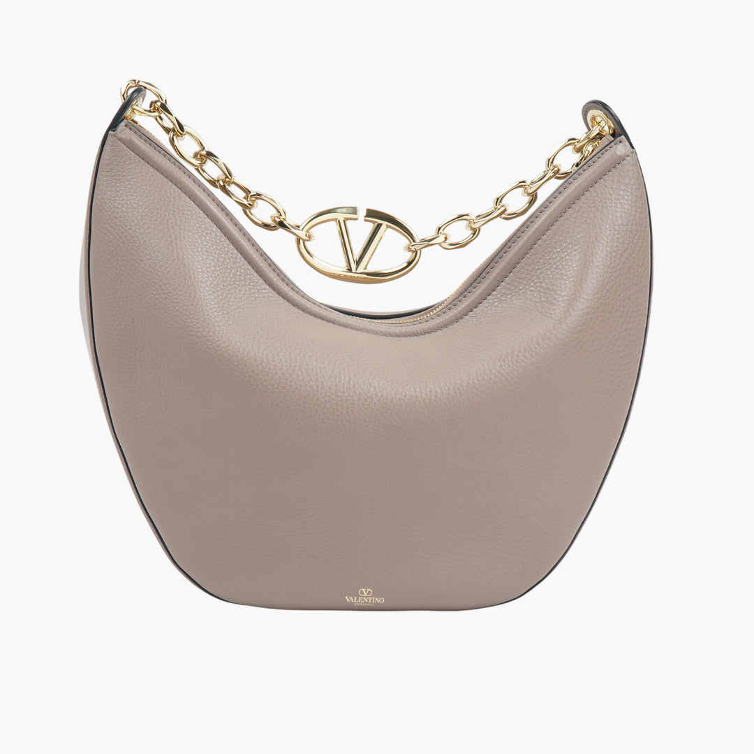 Borsa a mano in pelle Valentino Poudre-Oro