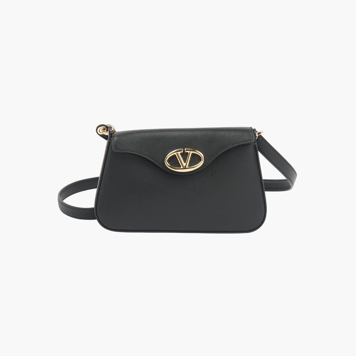 Borsa in pelle nera-oro VALENTINO
