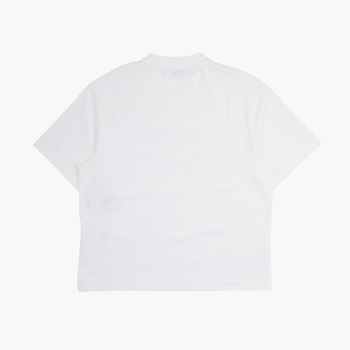 OFF-WHITE White Cotton Branded T-Shirt