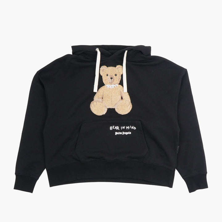 Felpa con cappuccio Palm Angels Teddy Bear nero-giallo