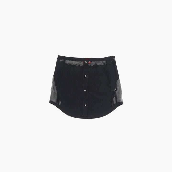 Diesel Black Button-Front Skirt