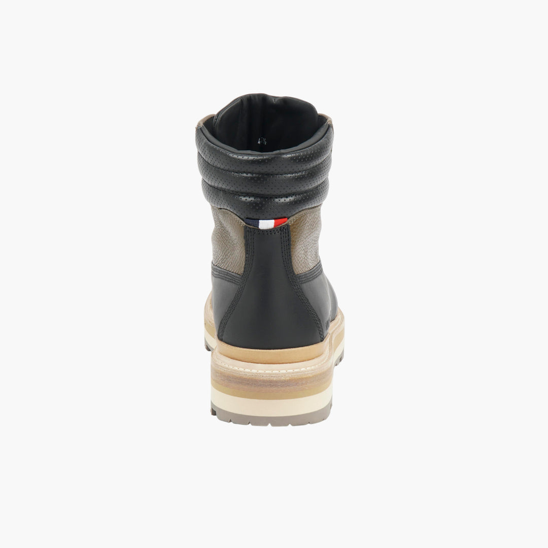 MONCLER Black-Brown Leather Boots