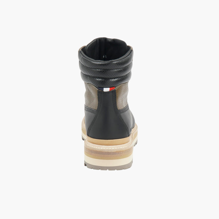 MONCLER Black-Brown Leather Boots