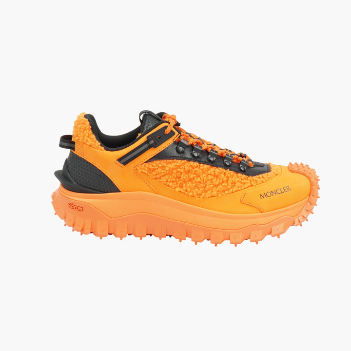 Moncler Orange-Black Sneakers with Vibram Sole