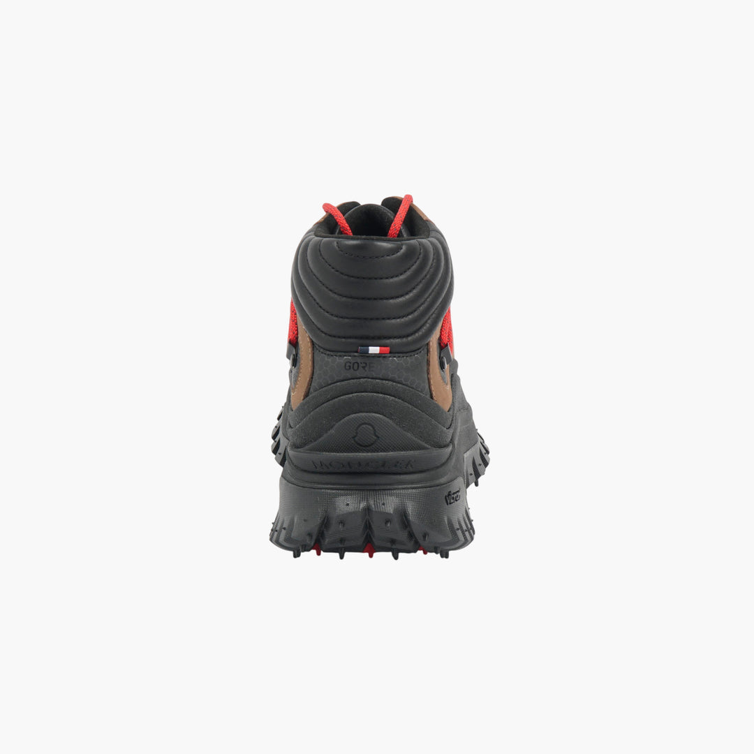 Moncler Black-Brown-Red Hiking Boots