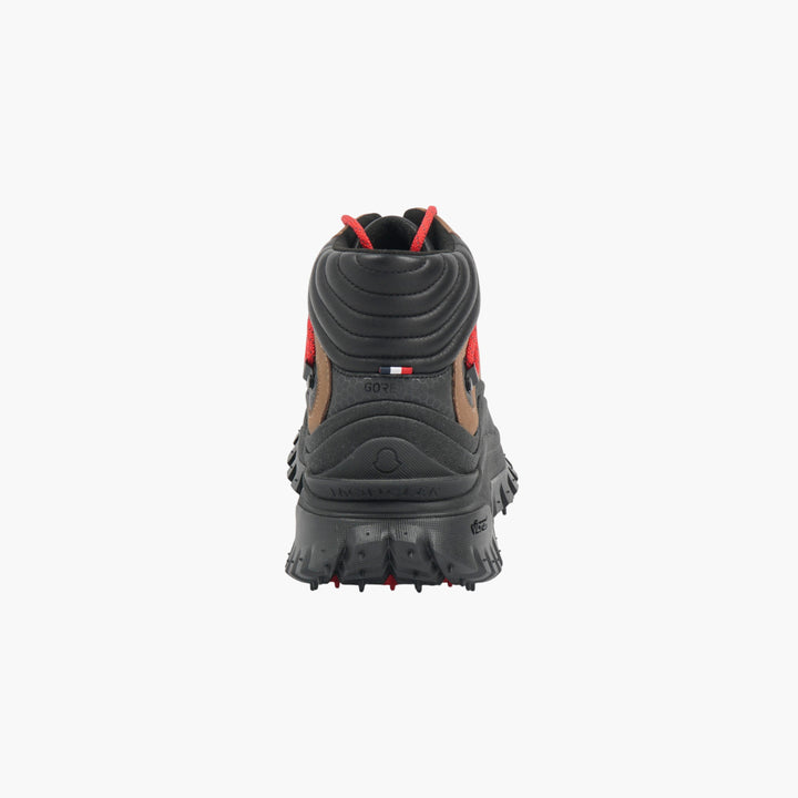 Moncler Black-Brown-Red Hiking Boots