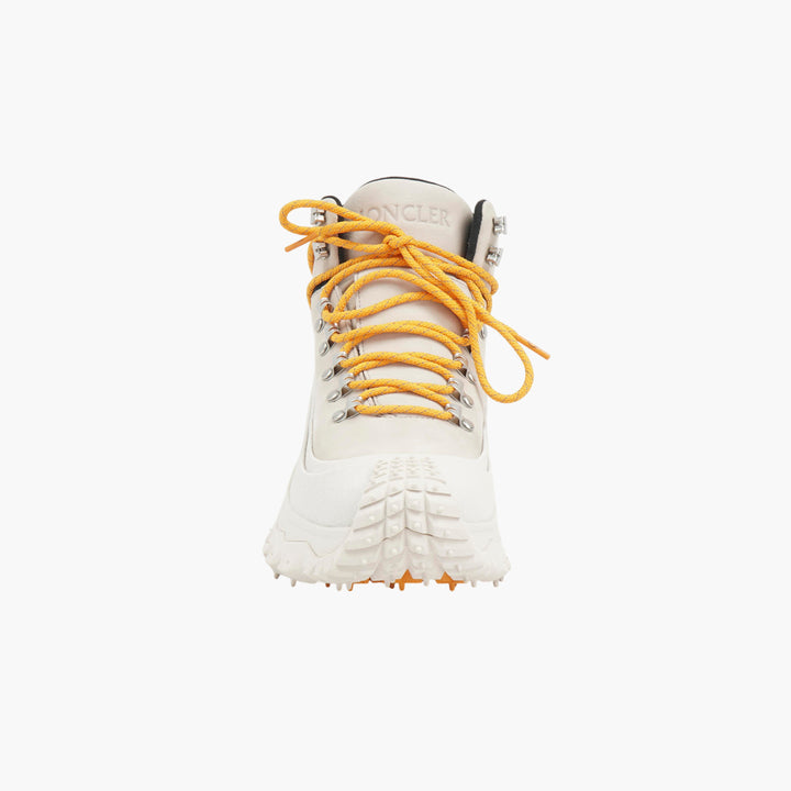 Moncler Ivory Brown Hiking Boots
