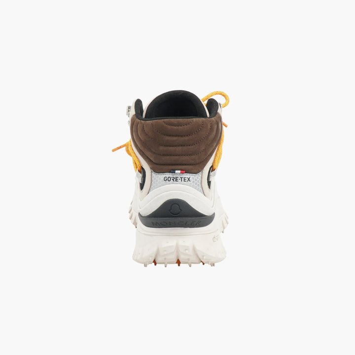 Moncler Ivory Brown Hiking Boots
