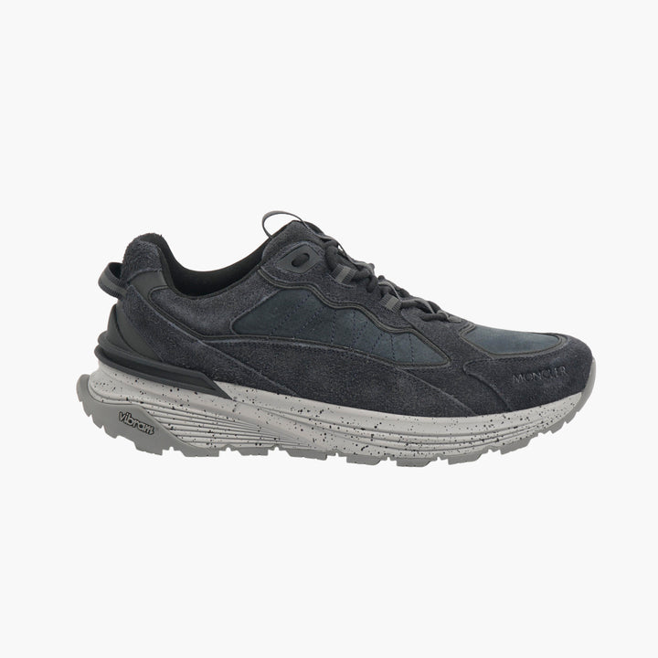 Moncler Black-Grey Suede Sneakers