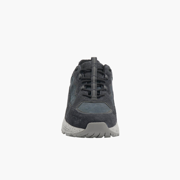 Moncler Black-Grey Suede Sneakers