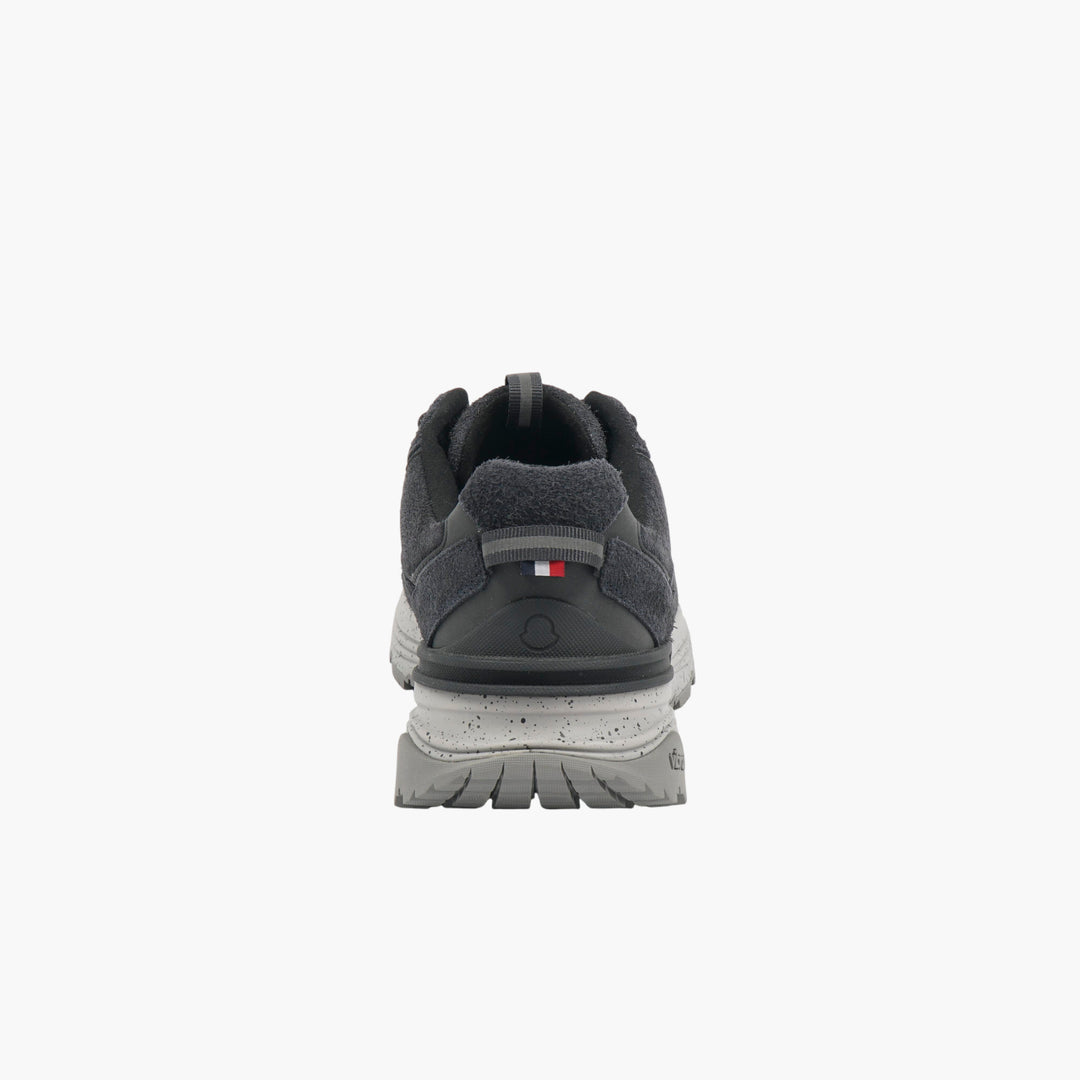 Moncler Black-Grey Suede Sneakers