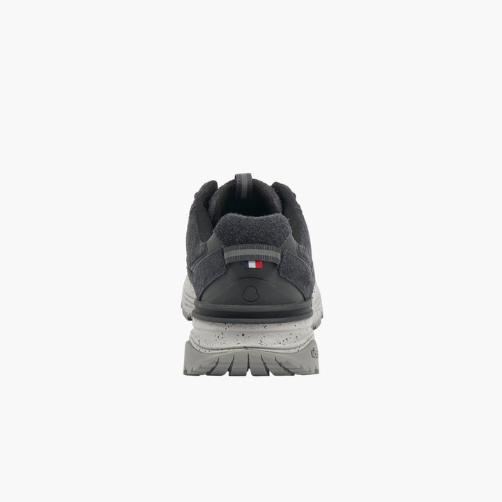 Moncler Black-Grey Suede Sneakers