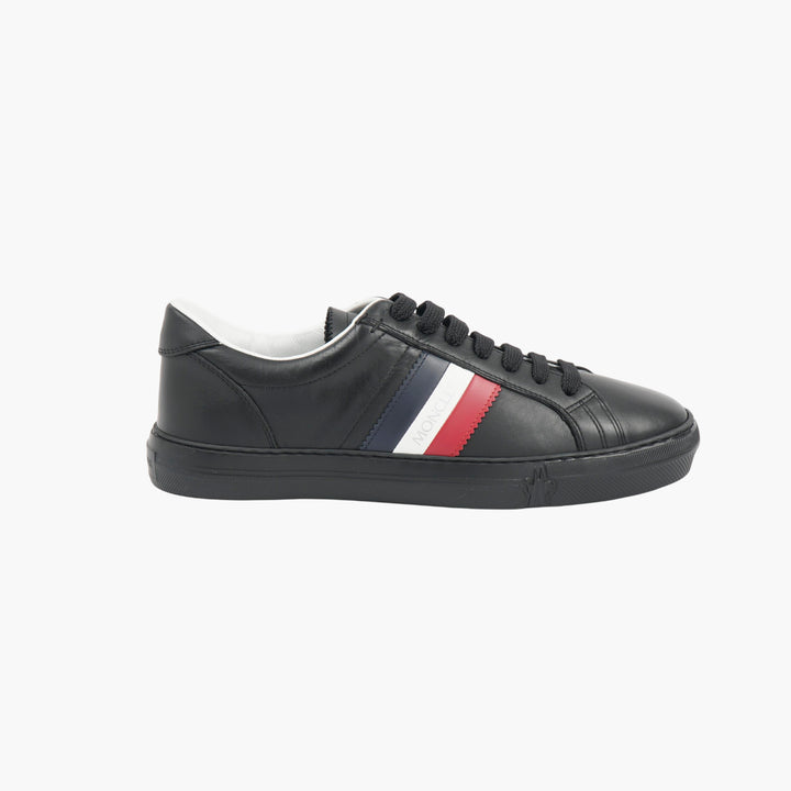 Moncler Black Leather Sneakers