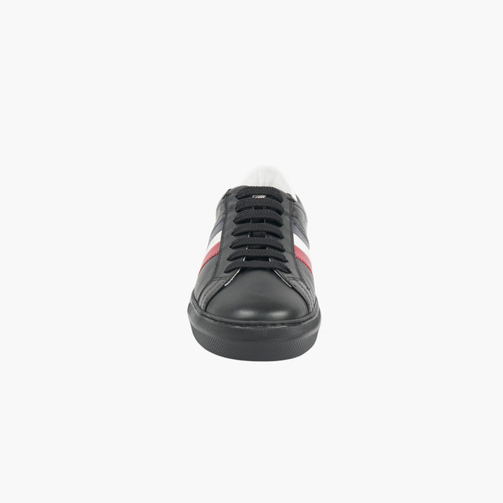 Moncler Black Leather Sneakers