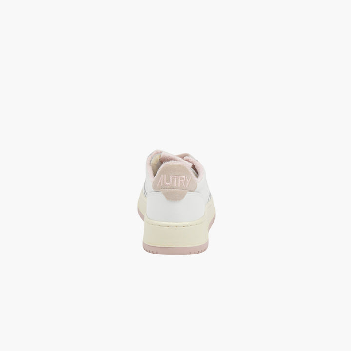 AUTRY White-Pink Leather Sneakers