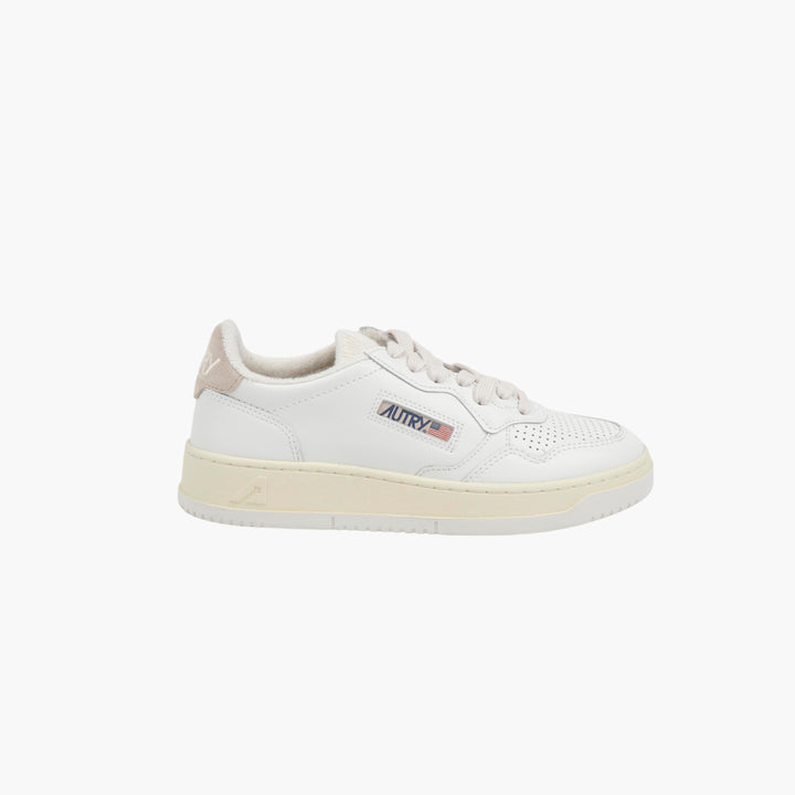 AUTRY White-Ivory Leather Sneakers
