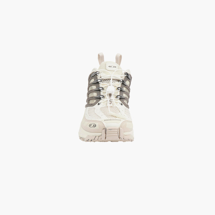 Salomon Ivory-Grey Mesh Sneakers