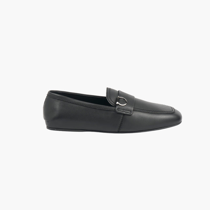 Salvatore Ferragamo Black Leather Loafers