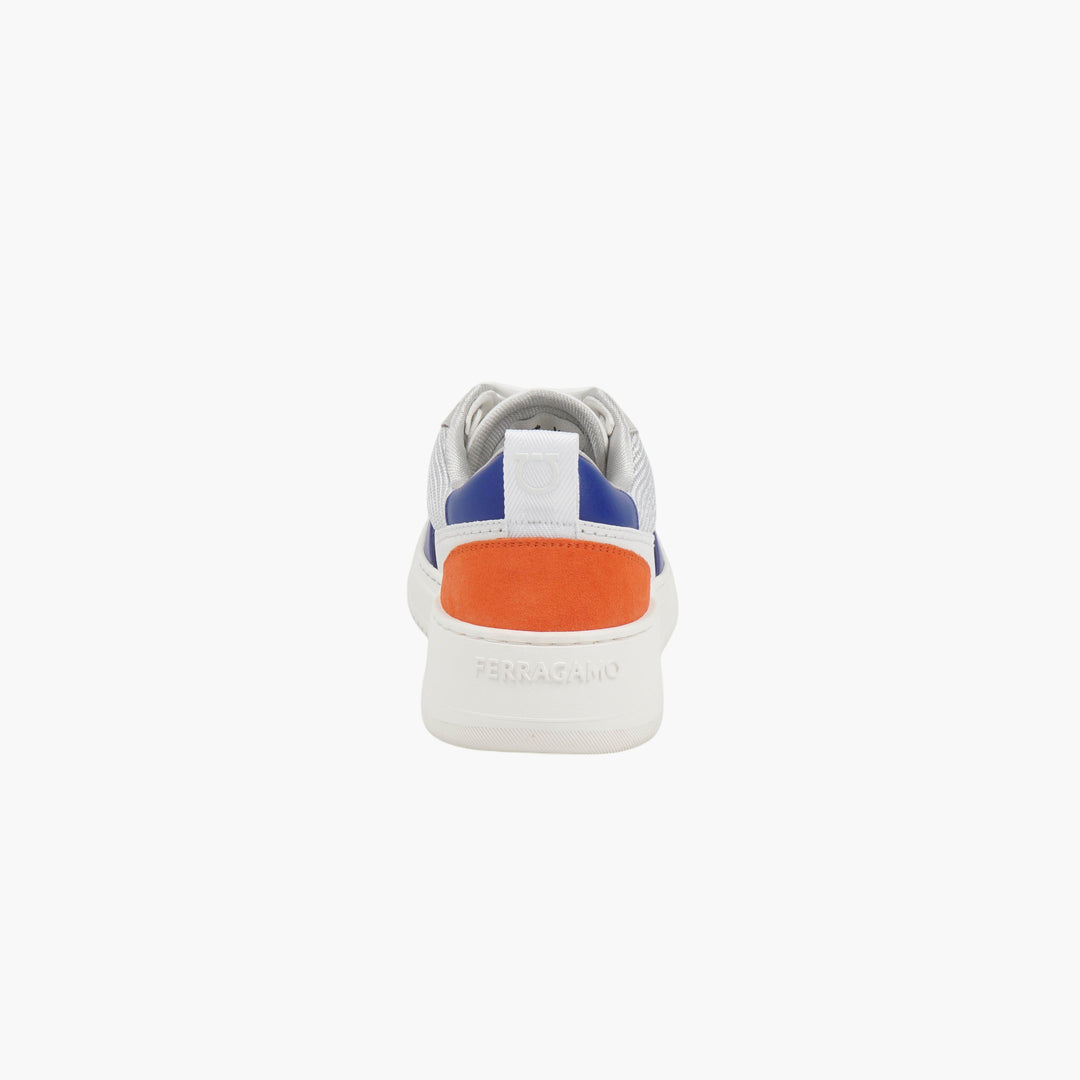 Salvatore Ferragamo White-Multi Sneakers