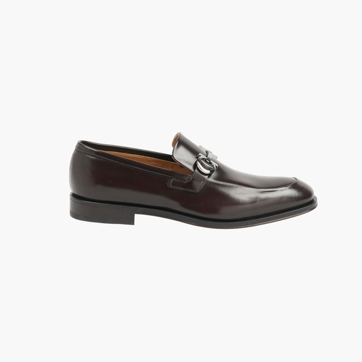 Salvatore Ferragamo Black Leather Loafers