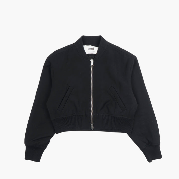 Ami Alexandre Matiussi Black Bomber Jacket