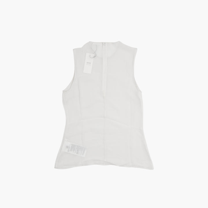 Ami Alexandre Matiussi Sleeveless Top White