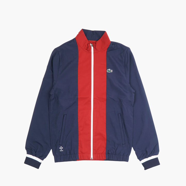 LACOSTE Navy-Red Jacket with Stripe