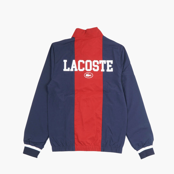 LACOSTE Navy-Red Jacket with Stripe