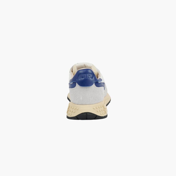 AUTRY White-Blue Suede Leather Sneakers