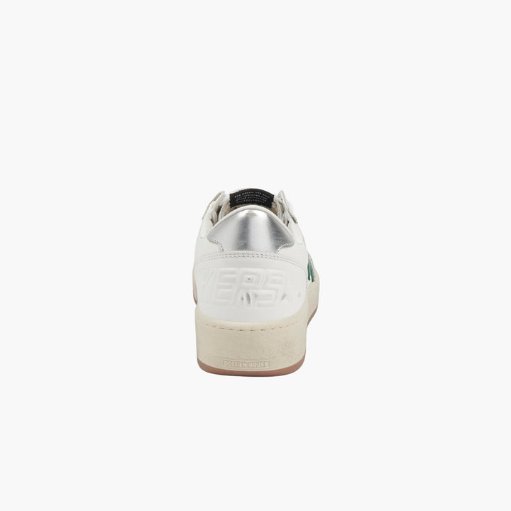 Golden Goose Ball-Star2 White Green Silver Sneakers (M)