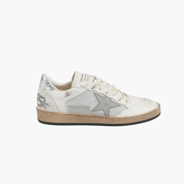Golden Goose Ball-Star Distressed Leather Sneakers (W)
