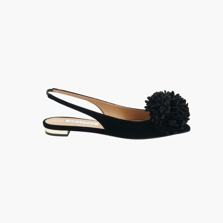 Aquazzura Black Flat Shoes