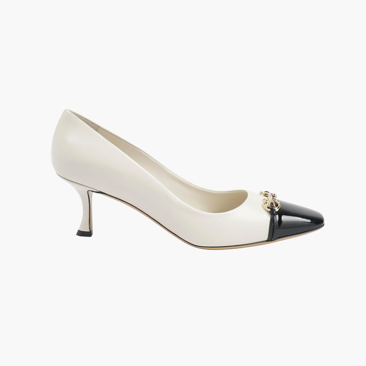 Salvatore Ferragamo White Heeled Shoes
