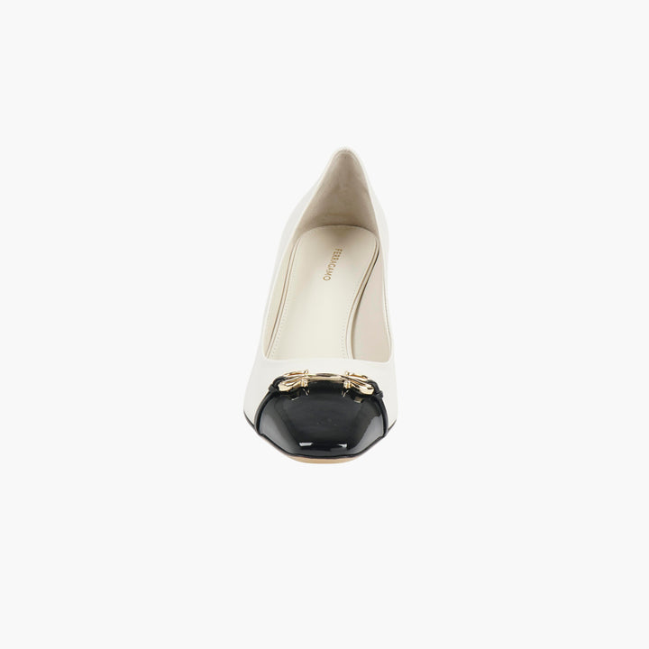 Salvatore Ferragamo White Heeled Shoes