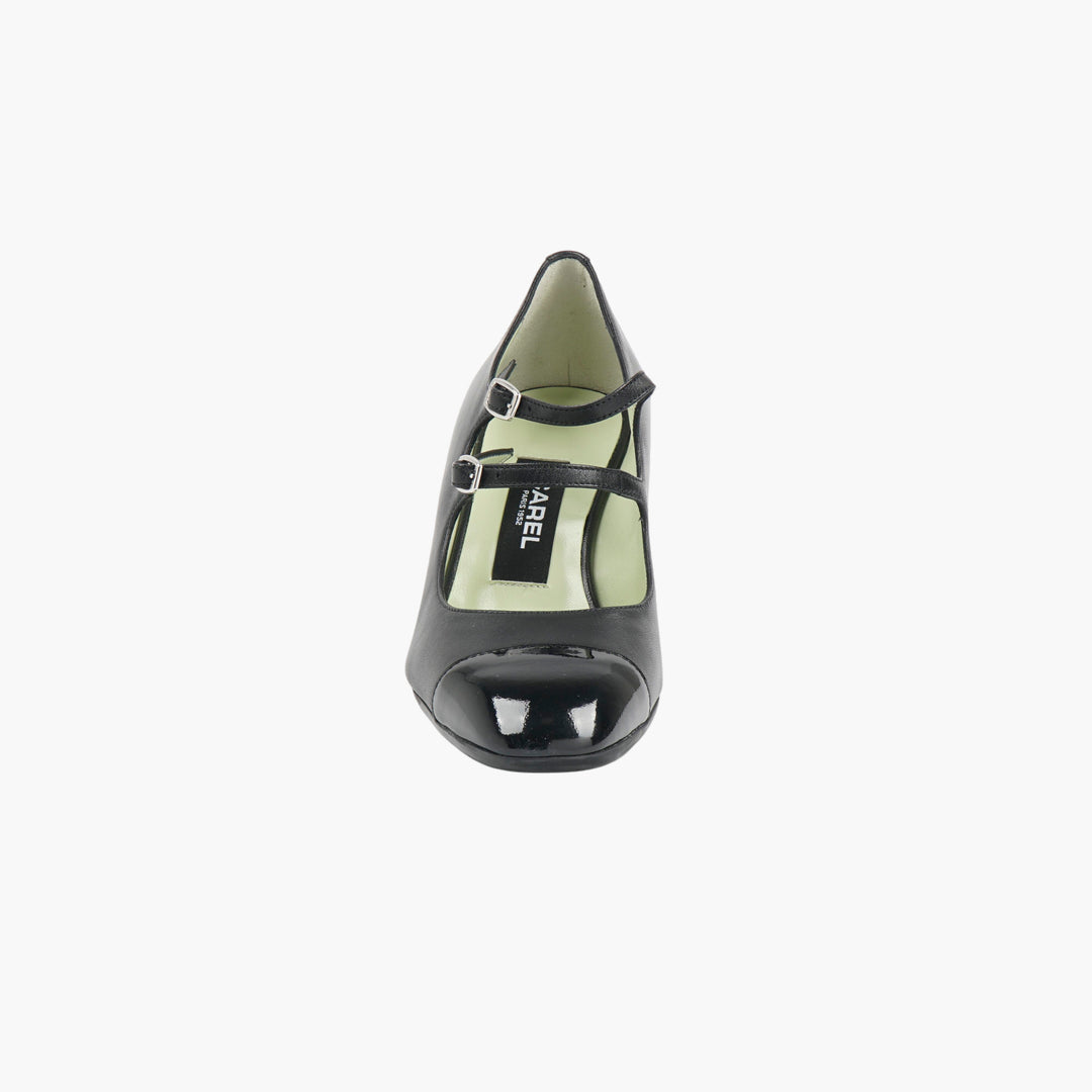 CAREL Black Nappa Heel
