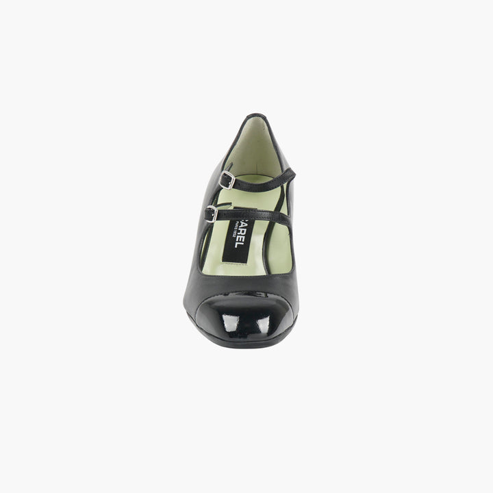 CAREL Black Nappa Heel