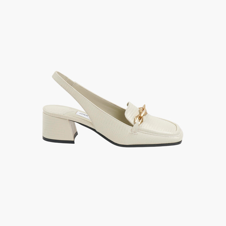 Jimmy Choo White-Gold Heeled Shoes