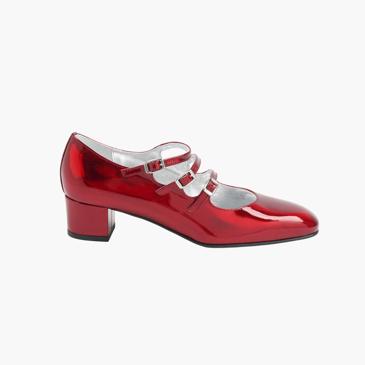 CAREL Red Reflex Patent Heeled Shoes