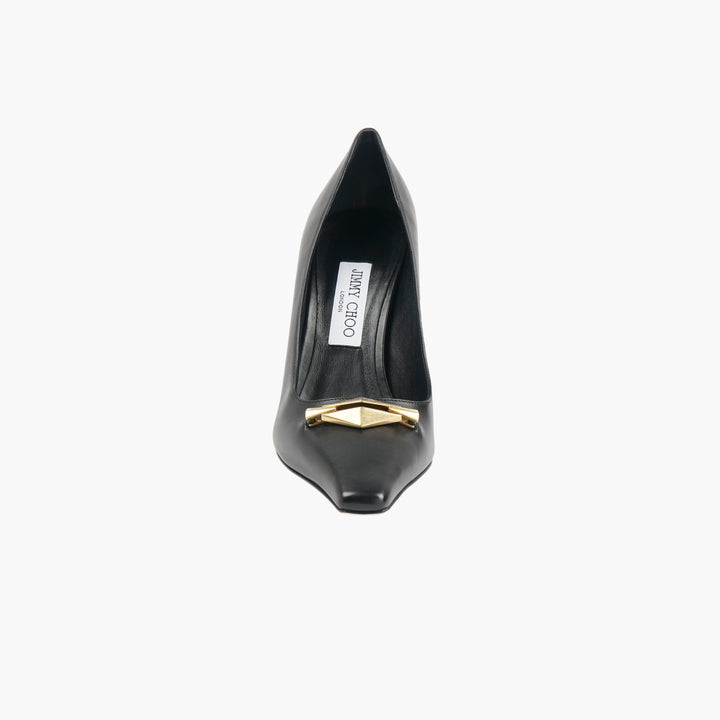 Jimmy Choo Black-Gold Heeled Shoes