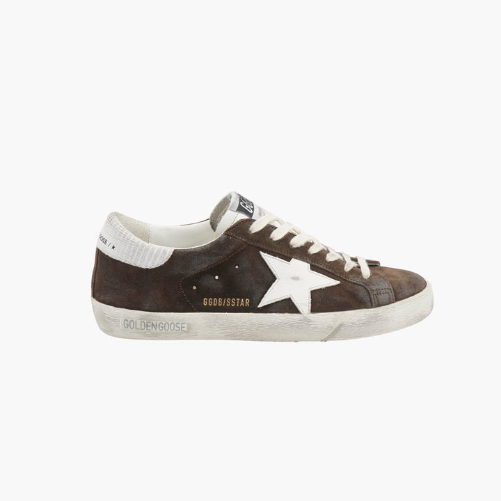 Golden Goose Brown White Sneakers