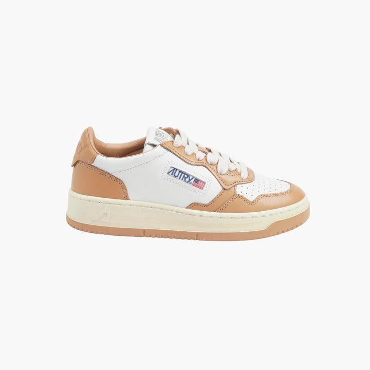 Autry White-Dark Orange Sneakers