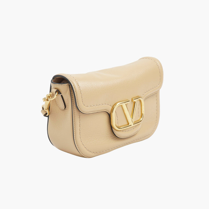 VALENTINO Light Beige-Gold Handbag